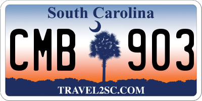 SC license plate CMB903