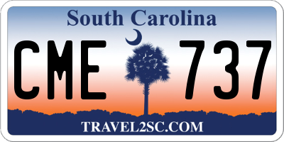 SC license plate CME737