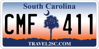SC license plate CMF411