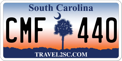 SC license plate CMF440