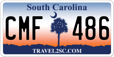 SC license plate CMF486