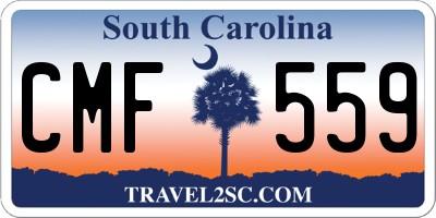 SC license plate CMF559