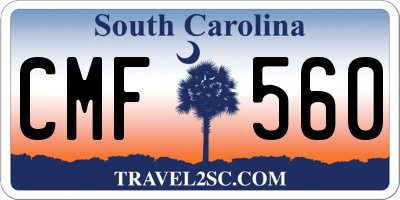 SC license plate CMF560