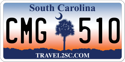 SC license plate CMG510