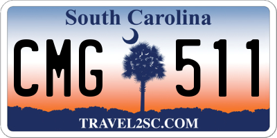 SC license plate CMG511