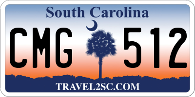 SC license plate CMG512