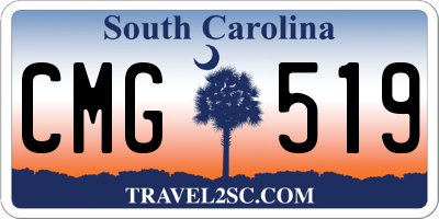 SC license plate CMG519