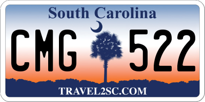 SC license plate CMG522