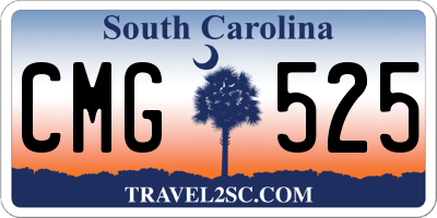 SC license plate CMG525