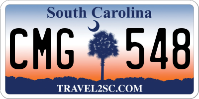 SC license plate CMG548