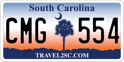 SC license plate CMG554