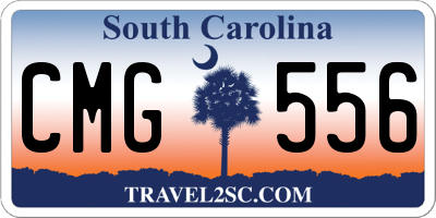 SC license plate CMG556