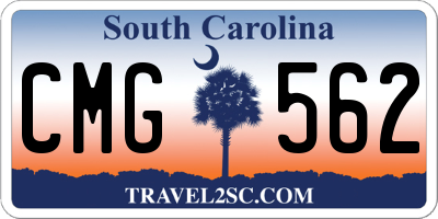 SC license plate CMG562