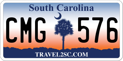 SC license plate CMG576