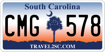 SC license plate CMG578
