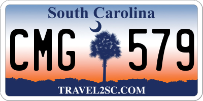 SC license plate CMG579