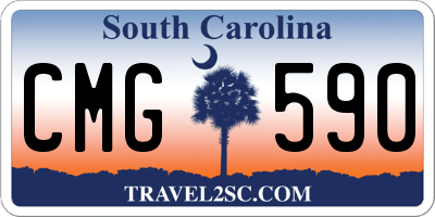 SC license plate CMG590