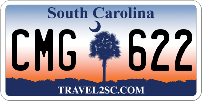 SC license plate CMG622