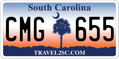 SC license plate CMG655