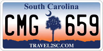 SC license plate CMG659