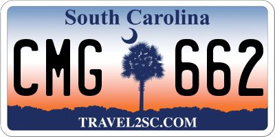 SC license plate CMG662