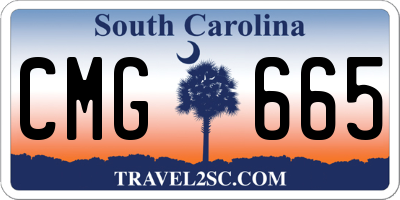 SC license plate CMG665