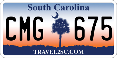 SC license plate CMG675