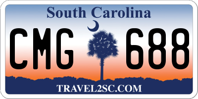 SC license plate CMG688