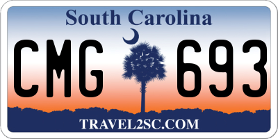 SC license plate CMG693