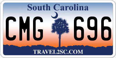 SC license plate CMG696