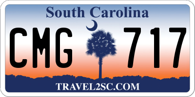 SC license plate CMG717