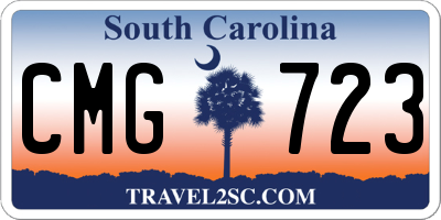 SC license plate CMG723