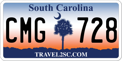 SC license plate CMG728