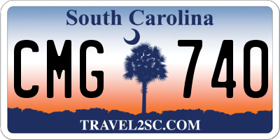 SC license plate CMG740