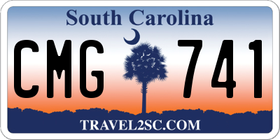 SC license plate CMG741