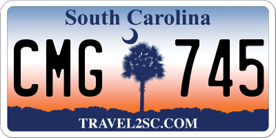 SC license plate CMG745