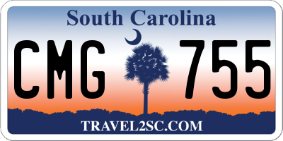 SC license plate CMG755