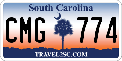 SC license plate CMG774