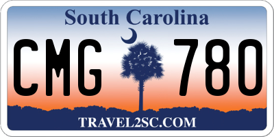 SC license plate CMG780