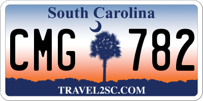 SC license plate CMG782