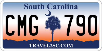 SC license plate CMG790