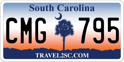 SC license plate CMG795