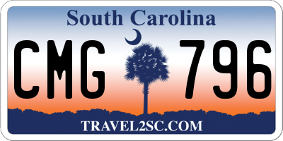 SC license plate CMG796