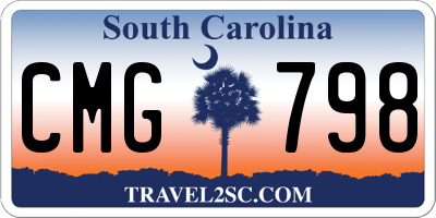 SC license plate CMG798