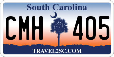 SC license plate CMH405