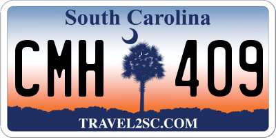 SC license plate CMH409