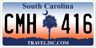 SC license plate CMH416