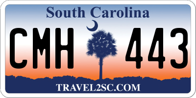 SC license plate CMH443