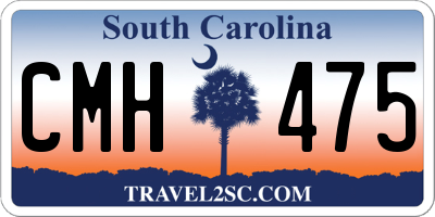 SC license plate CMH475