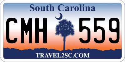 SC license plate CMH559